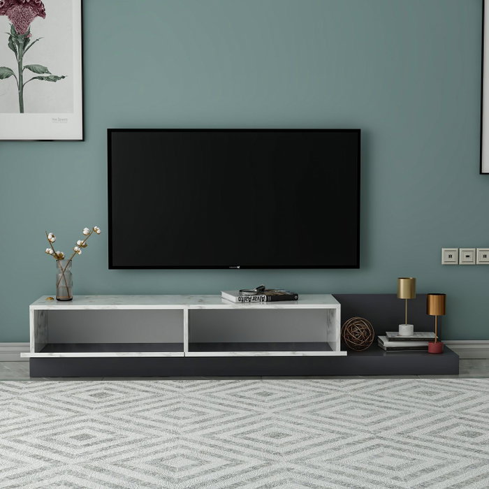 Hanah Home Soporte para TV Marmo Mármol y Antracita Hanah Home Soporte para TV Marmo Mármol y Antracita